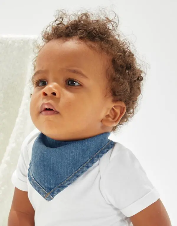 Baby Rocks Denim Bandana Bib