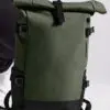 Block Roll-Top Backpack