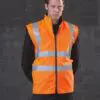 Bodywarmer Fluo Fleece Reversible