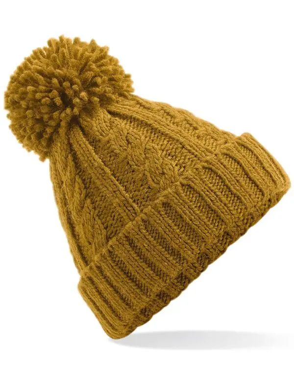 Cable Knit Melange Beanie