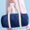 Denim Barrel Bag