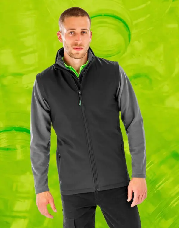 Men's Recycled 2-Layer Printable Softshell B/W