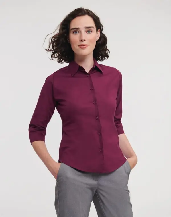 Shirt Ladies' 3/4 Sleeve Easy Care Fitted