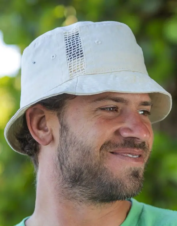 Sporty Hat with Mesh Panels