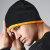 Two-Tone Beanie Knitted Hat