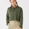 Women's Cropped Fleece Hoodie