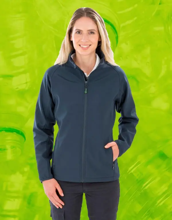 Women's Recycled 2-Layer Printable Softshell Jkt