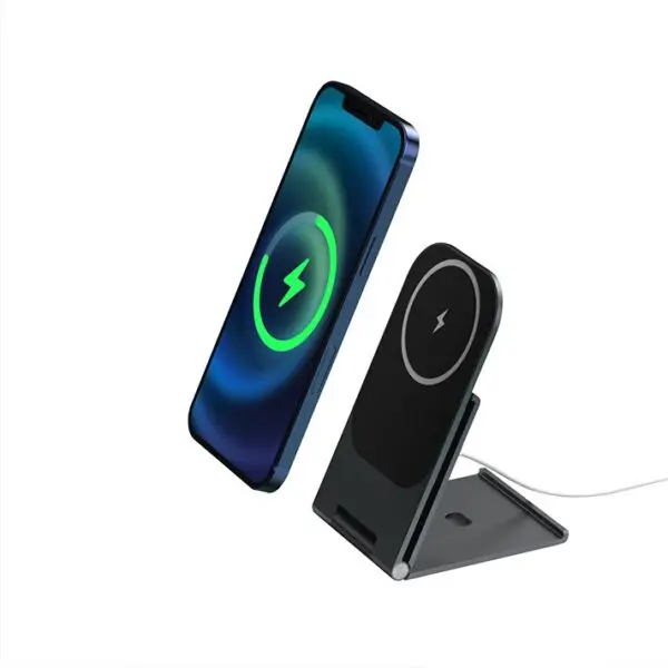 ALU-stand QI Smartphone Ständer