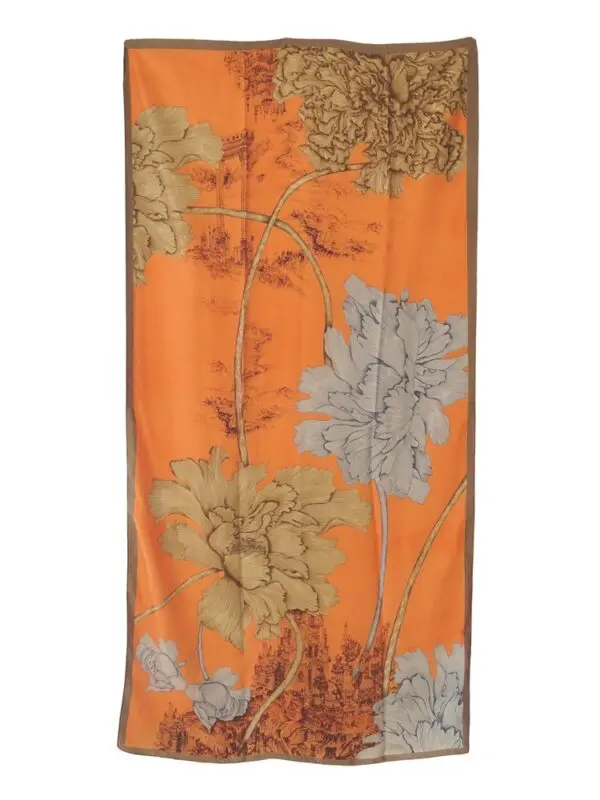 Elegante Damen Schals Pashmina Schals für Corporate Look, Freizeit, Abendkleid, Größe: 90 x 180 - Orange - Orange blau