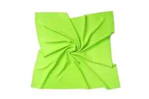 Halstuch Seidentuch Bandana in 100% Twill Seide für Damen - Halstuchgröße: 55 x 55 cm - limettengrün