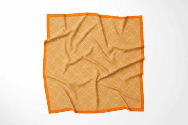 Halstücher aus 100% Mikrofaser Idealgröße 60 x 60 für Corporate Look - Orange Lachs