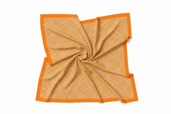 Halstücher aus 100% Mikrofaser Idealgröße 60 x 60 für Corporate Look - Orange Lachs