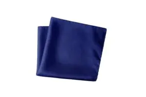 Herren Einstecktuch mit Karo Design , Einstecktücher in Größe 30 x 30 - 100% Mikrofaser -  royalblau