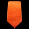 Krawatte schmal mit Diamanten Struktur - Elegante handgefertigte Krawatte für Herren aus Mikrofaser - 150 x 7 cm -Orange