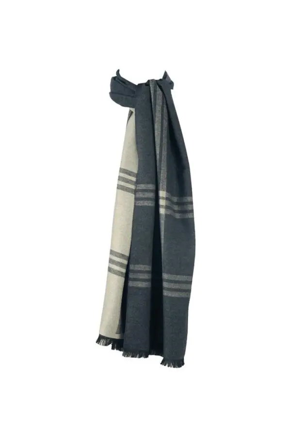 Winterschal für Damen und Herren - Flauschiger Winterschal für Herbst und Winter - Kaschmir feeling - 30 x 180 cm - Grau Beige