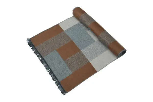 Winterschal für Damen und Herren - Flauschiger Winterschal für Herbst und Winter - Kaschmir feeling - 30 x 180 cm - Grau Braun Beige