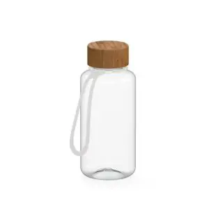 Trinkflasche "Natural" klar-transparent inkl. Strap 0,7 l