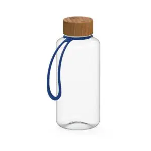 Trinkflasche "Natural" klar-transparent inkl. Strap 1,0 l