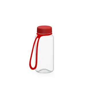 Trinkflasche "Refresh" klar-transparent inkl. Strap 0,4 l