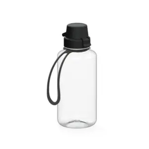 Trinkflasche "School" klar-transparent inkl. Strap 0,7 l