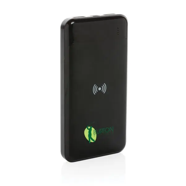 Powerbank Wireless aus RCS Standard recyceltem Kunststoff