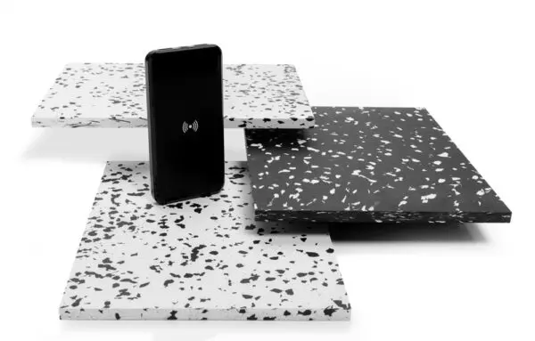 Powerbank Wireless aus RCS Standard recyceltem Kunststoff