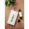 Weintasche Jute Canvas Double Wine Bag