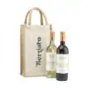 Weintasche Jute Canvas Double Wine Bag