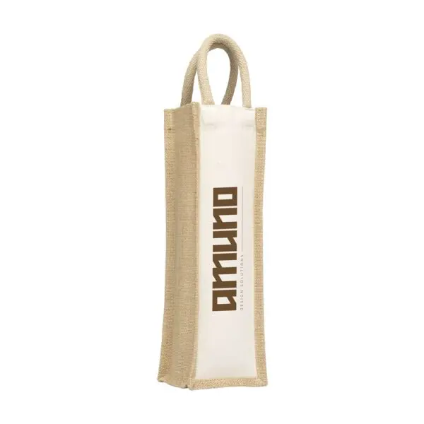 Weintasche Jute Canvas Wine Bag