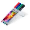 STAEDTLER Lumocolor non-permanent F, Box mit 4 Stiften