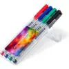 STAEDTLER Lumocolor non-permanent S, Box mit 4 Stiften