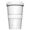 Becher, Coffee2Go, original Coffee to Go Form 345 mit glatter oder geriffelter Siliconbanderole