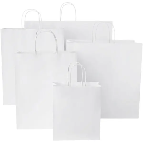 Kraftpapiertasche 80 g/m² mit gedrehten Griffen – klein