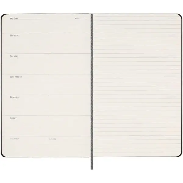 Moleskine Hardcover Wochenplaner L, undatiert