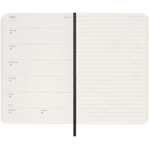 Moleskine Softcover 12 Monate Wochenkalender, Pocket-Format