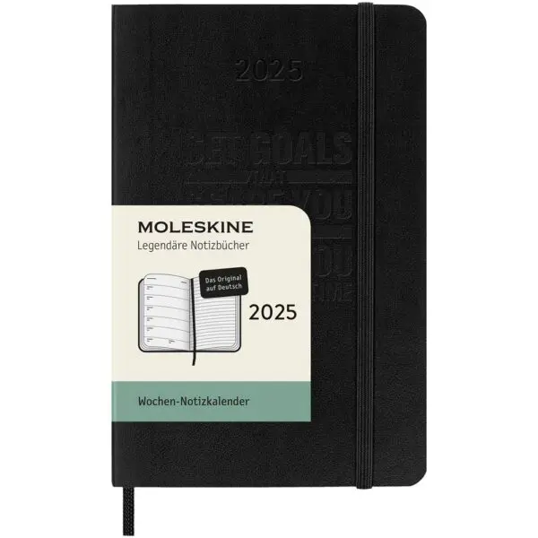 Moleskine Softcover 12 Monate Wochenkalender, Pocket-Format – Deutsch