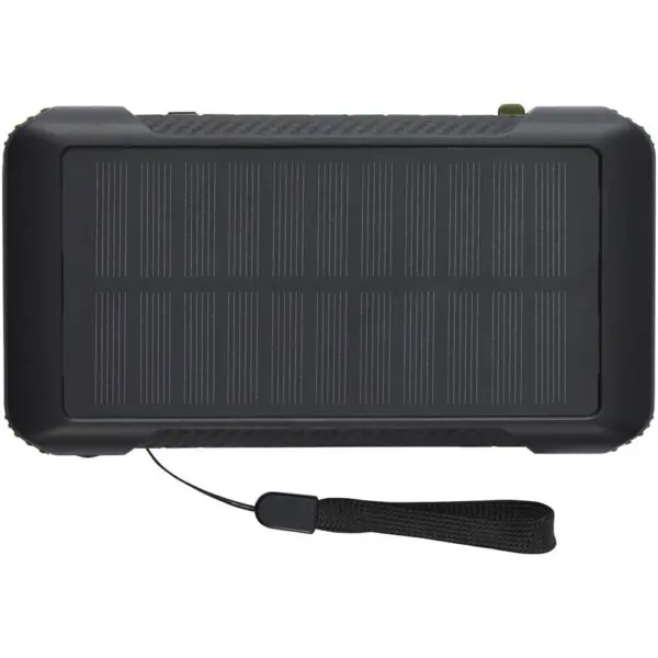 Solardynamo-Powerbank Soldy 10.000 mAh aus recyceltem GRS Kunststoff