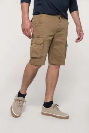 Kariban Bermuda-Shorts für Herren mit mehreren Taschen