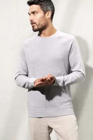 Kariban Bio-Sweatshirt aus Piqué