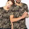 Kariban Damen-T-Shirt Camo mit kurzen Ärmeln