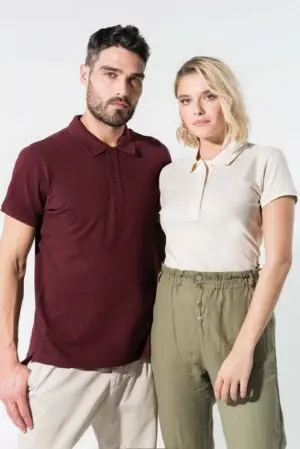 Poloshirt Kariban Damen Kurzarm Piqué Bio-Baumwolle