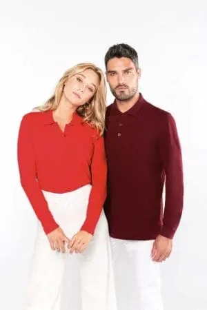 Poloshirt Kariban Damen Piqué Langarm