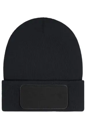 Beanie with Patch (10cm x 5 cm) - Thinsulate