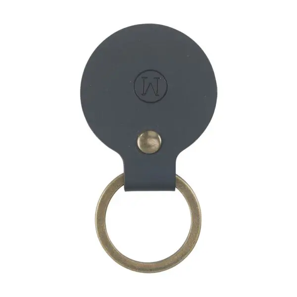 Schlüsselanhänger Recycled Leather Keyring Round