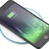 Wireless Charger 15 Watt mit eloxierter Aluminiumschale und leuchtendem Rand