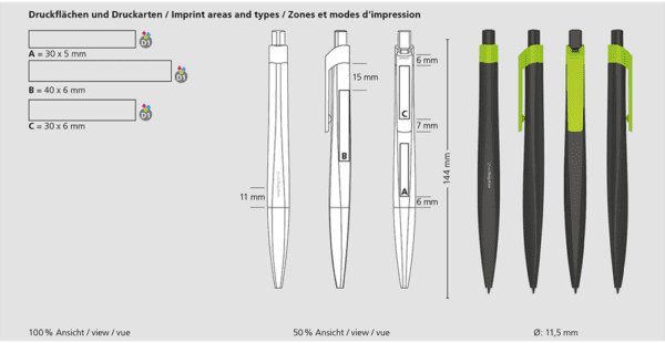 Druckkugelschreiber Klio-Eterna - Shape recycling