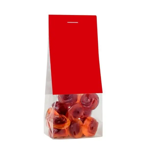 Naschbeutel Fruchtgummi Rosen