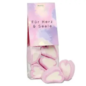 Naschbeutel Marshmallow Herzen