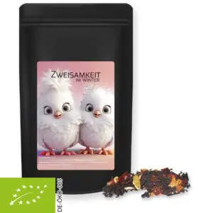 Schwarztee, Bio Weihnachts ca. 55g, Standbeutel Midi schwarz