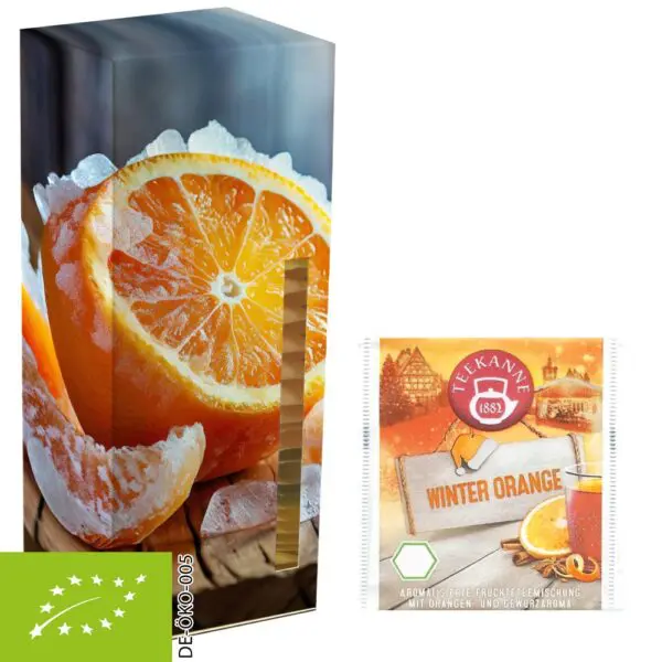 Teetower Beuteltee Bio Winter Orange, 24 Stück, 54g, Faltschachtel